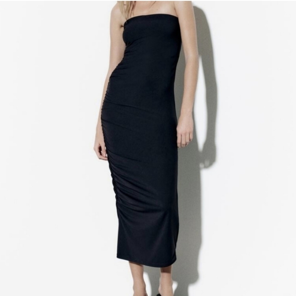 Zara Draped Dress NWT Sz XS